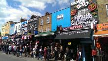 Busy Camden High Street all year round